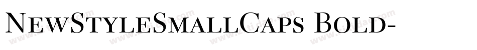 NewStyleSmallCaps Bold字体转换